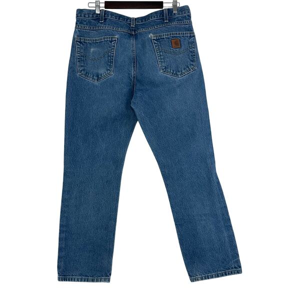 Carhartt Jeans Mens 36x30 Straight Leg Heritage Quality Utility Workwear Cowboy - Picture 2 of 7